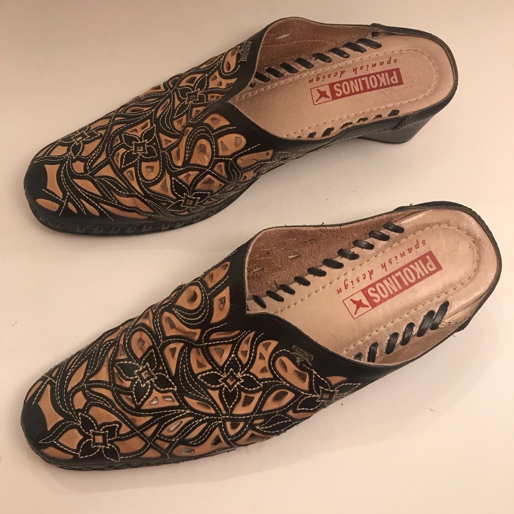 Pikolinos leather mules size 38 (7.5 to 8 US)